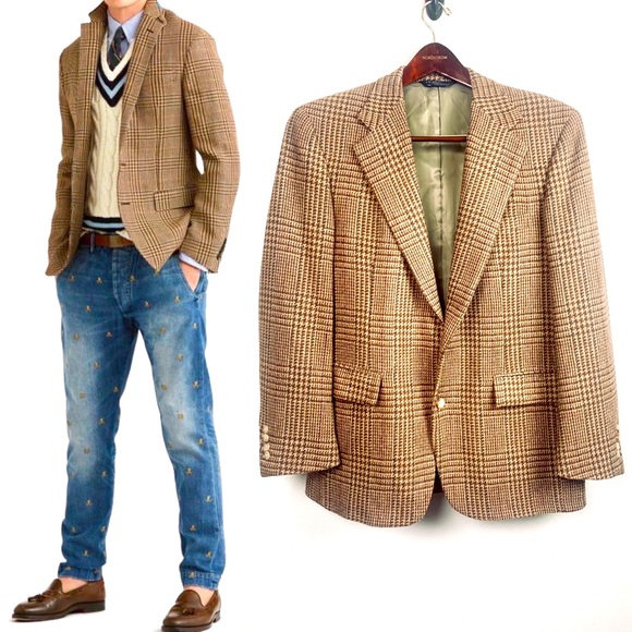 VTG 80’s Polo Ralph Lauren Tweed Wool Sport Coat